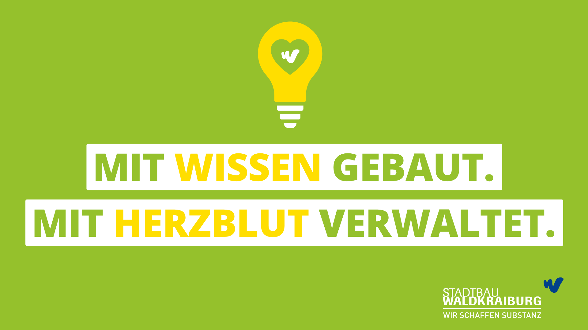 Stadtbau Waldkraiburg – Marken-Relaunch